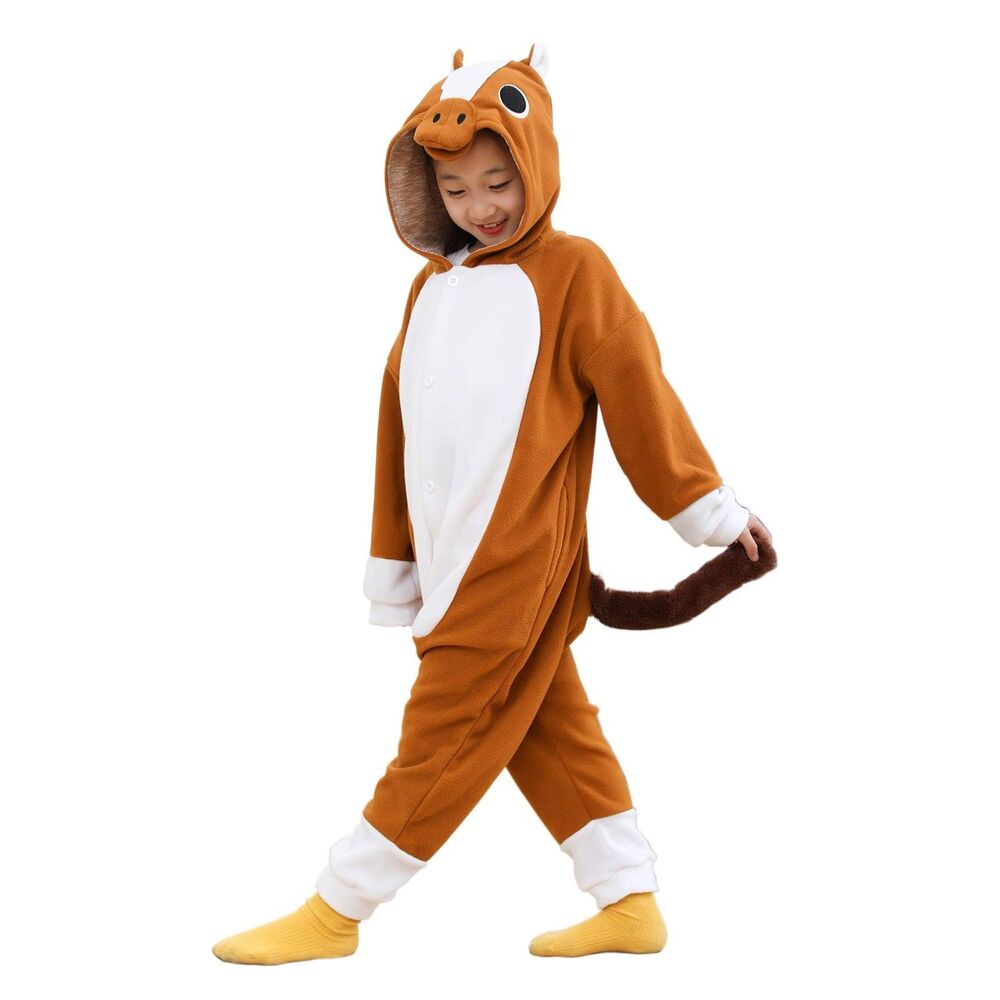 Kids Horse Onesie, Pajamas or Costume (125cm, Age 6-8)
